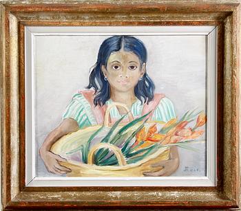 KRUKOWSKAJA, ZOIA, olja på pannå, sign.