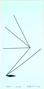 Olle Baertling · OLLE BÆRTLING, "Asamk", 1961, serigrafi, numrerad 196/300, dat. 1961-68.