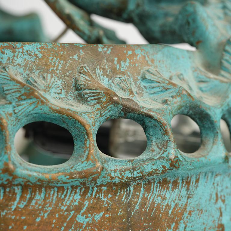 Emy Wahlström, an Art Nouveau chandelier model "5024", Arvid Böhlmarks Lampfabrik, Stockholm, 1910s.