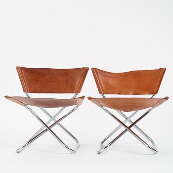 Erik Magnussen, a pair of "Z-down chairs", Torben Ørskov, Denmark, circa 1968.