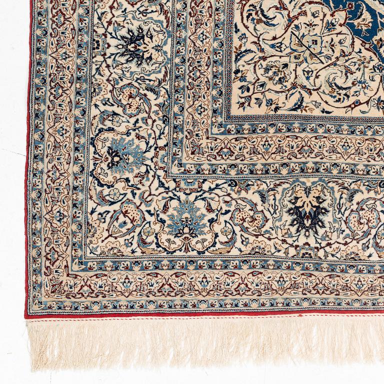 A semi-antique Nain Tusheshk, signed, ca 324 x 223 cm.