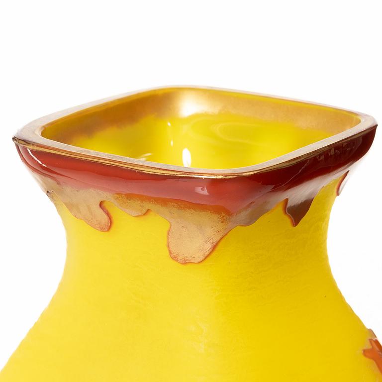 Vas, överfångsglas, Art Nouveau-stil, 1900-talets andra hälft.