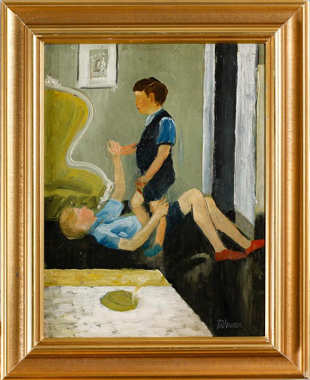 GUNNAR TORHAMN, olja på pannå, signerad.