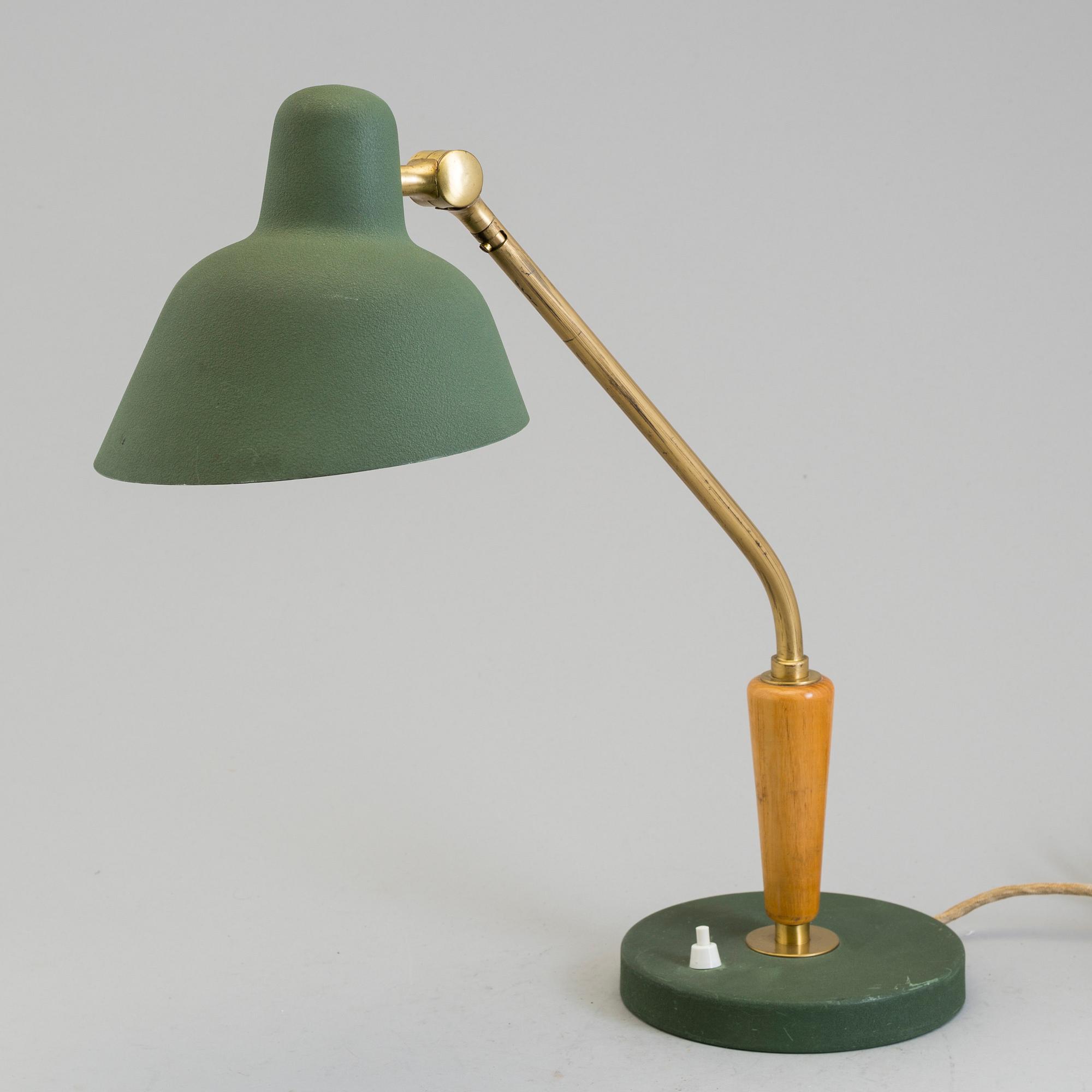 TABLE LAMP, Nordiska kompaniet, wood, metal,