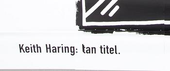 AFFISCH för stortavla (300x420). "The art of communication", Ericsson, Keith Haring.