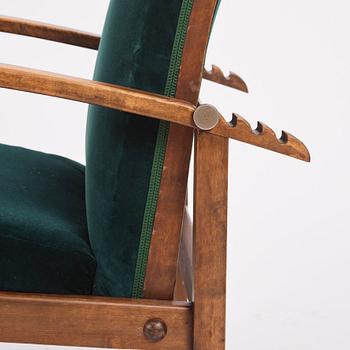 Axel Larsson, likely, a pair of armchairs, Svenska Möbelfabrikerna, Bodafors ca. 1930.