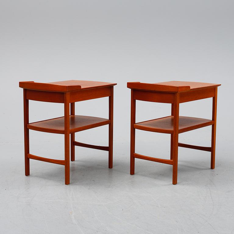 Carl Malmsten, a pair of 'Birgitta' bedside tables.