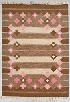 MATTA, rölakan, "Ruter ess", signerad AB (Anne Marie Boberg) 1900-talets andra hälft, ca 231 x 167 cm.