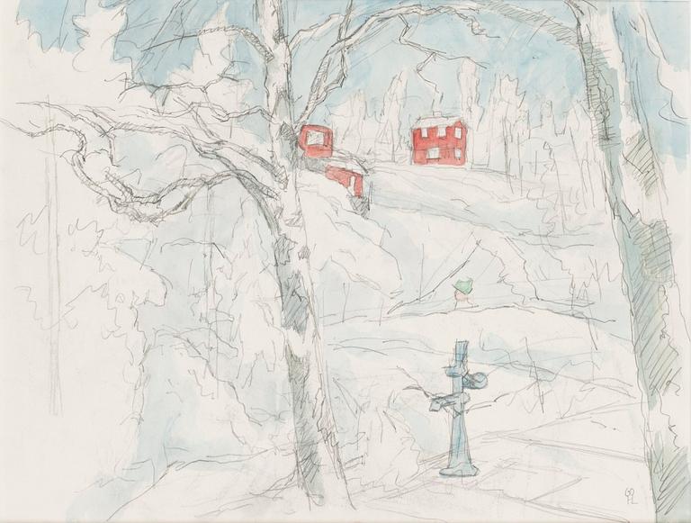 Hilding Linnqvist, Vinterlandskap.