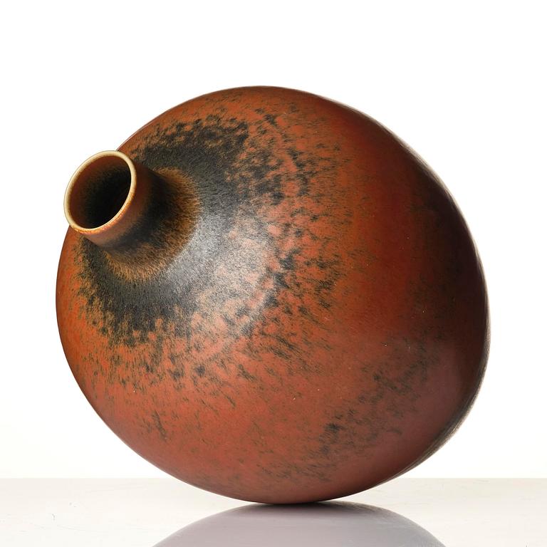 Carl-Harry Stålhane, a unique stoneware floor vase, Rörstrand 1955.