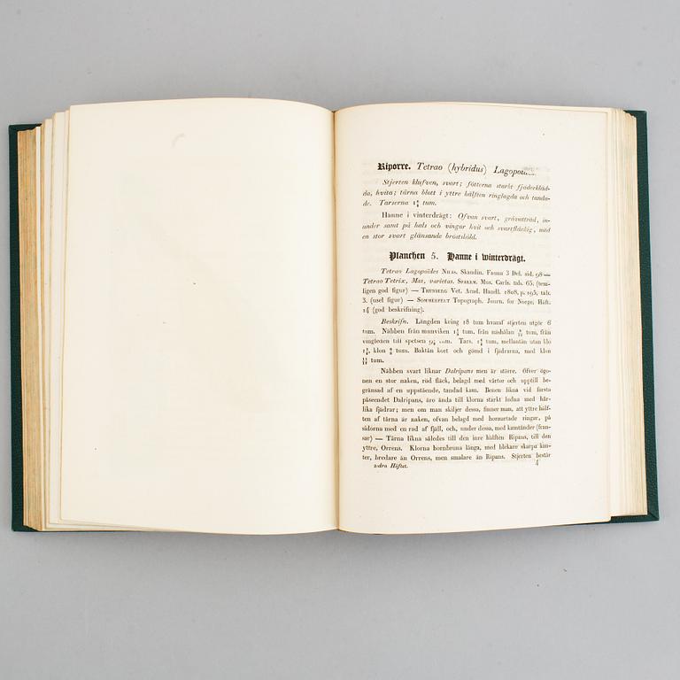 Med 200 litograferade zoologiska planscher, 1832-40, (2 vol).