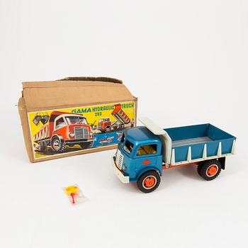 A tinplate Gama "Hydraulic truck 293" Germany 1960s.