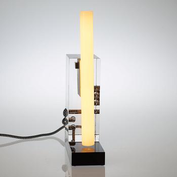 A Per B Sundberg glass table lamp, Orrefors 2004, limited edition.
