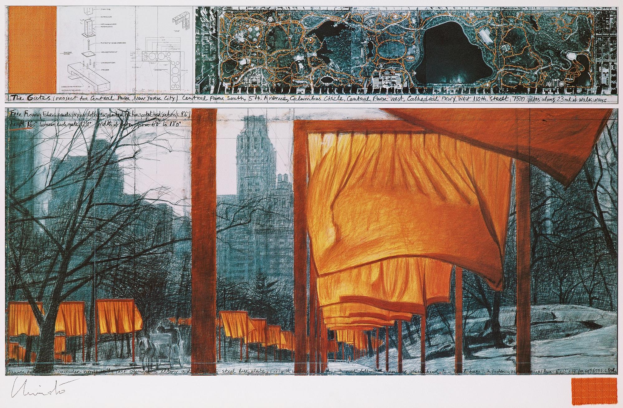 Christo & Jeanne-Claude, "The Gates, Central Park, New York".