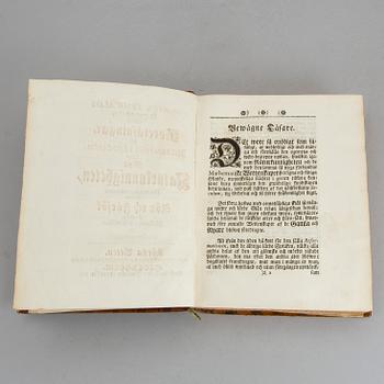 MÅRTEN TRIEWALD. År 1728 och 1729 håldne föreläsningar, på Riddarehuset i Stockholm, volym I, Stockholm 1735.