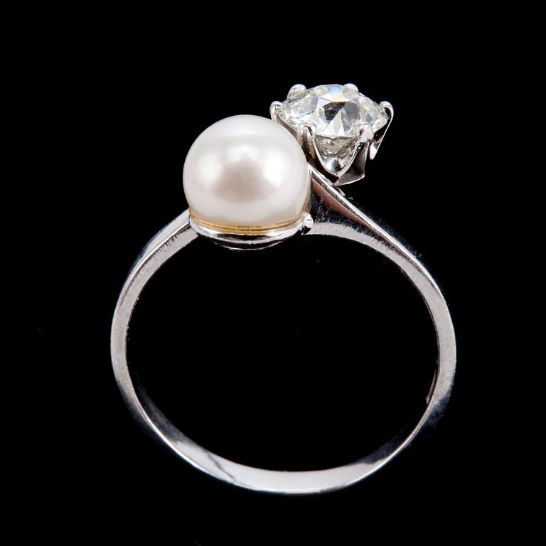 SORMUS, vanhahiottu timantti n. 0.80 ct. H/si3, helmi Ø 7 mm.