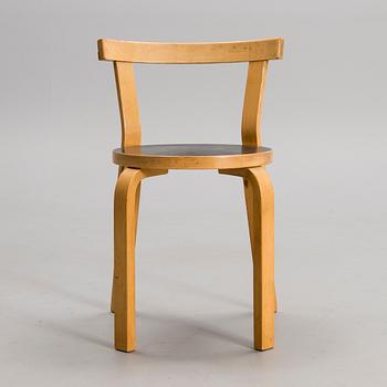 ALVAR AALTO, stol, modell 68, Artek, 1970/1980-tal.