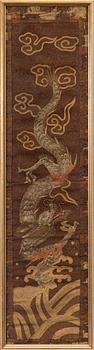 Sidenbroderi, Kina, 1800/1900-tal.