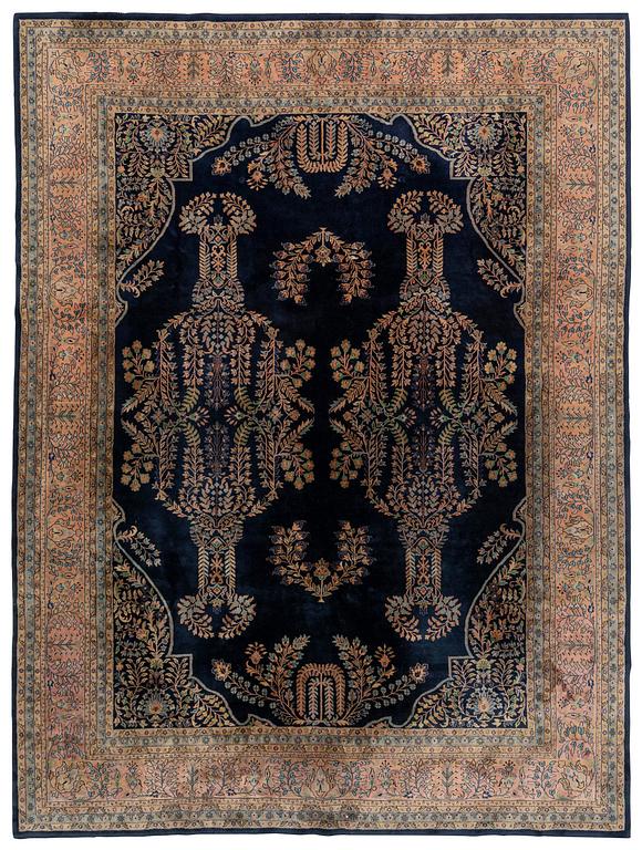 An India Carpet, c. 380 x 285 cm.