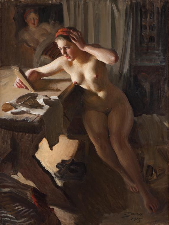 Anders Zorn, "Gammal spegel" (Old Mirror).