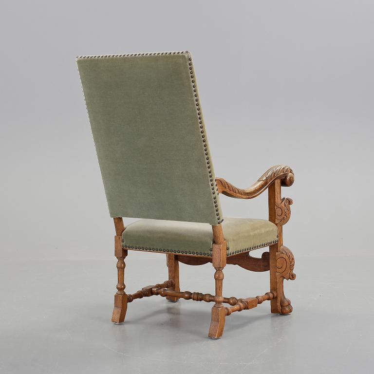 KARMSTOL, barockstil, omkring 1900-talets mitt.