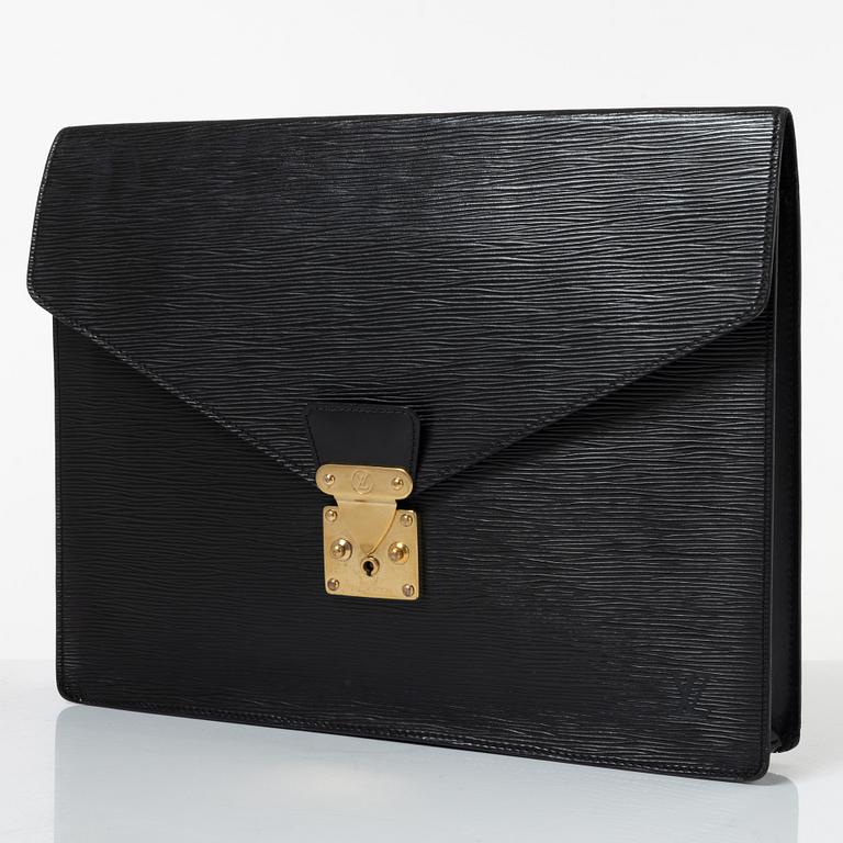 Louis Vuitton, document portfolio/laptop case, "Porte Documents Epi Senateur".