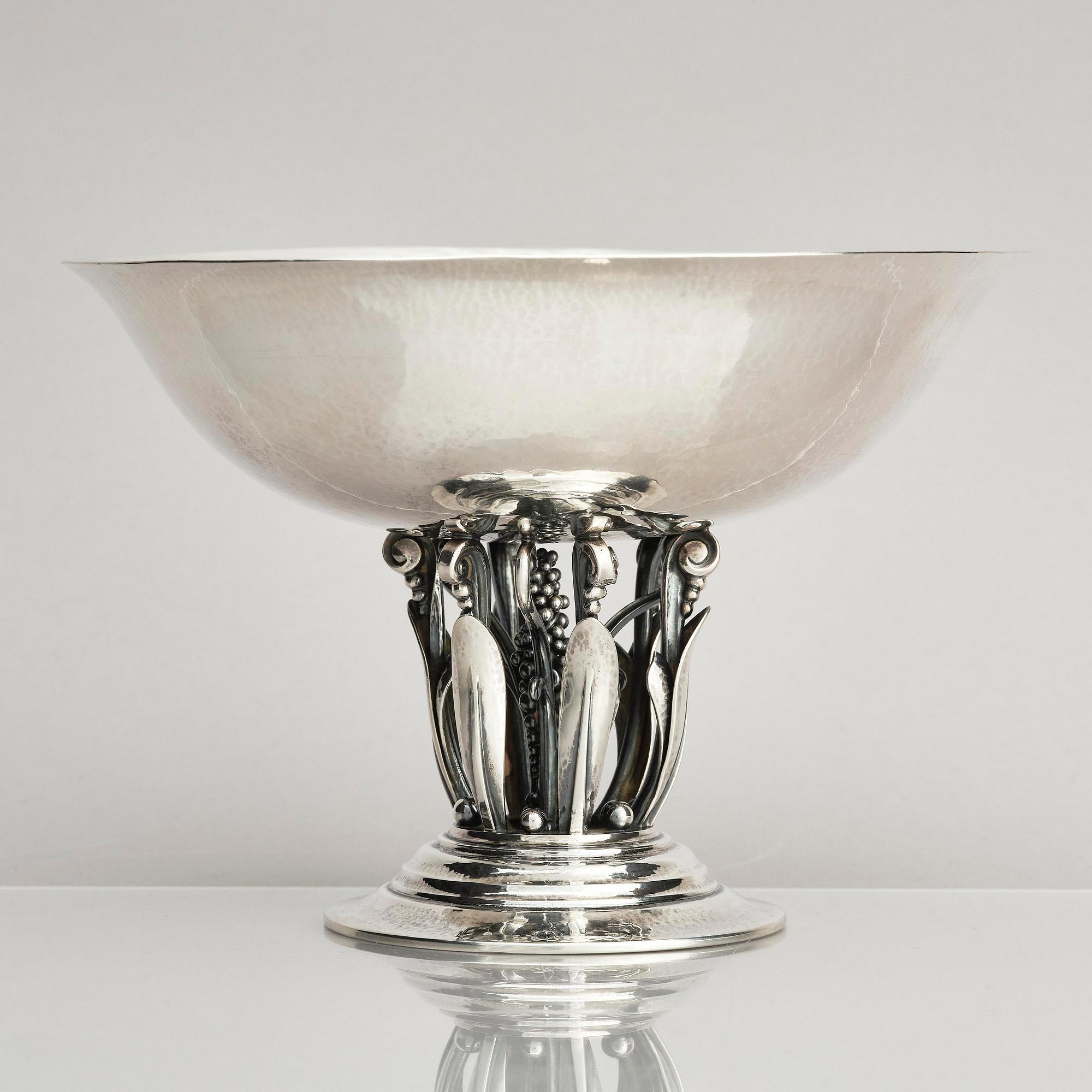 Georg Jensen, skål, silver, design Johan Rohde, Köpenhamn 1919-1927.