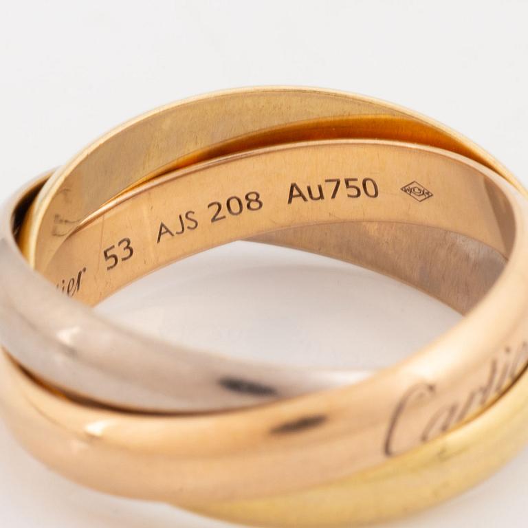 Cartier, Ring, "Trinity", 18K guld i tre färger.