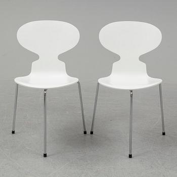 ARNE JACOBSEN, stolar, 6 st, "Myran", Fritz Hansen, Danmark, 2004.