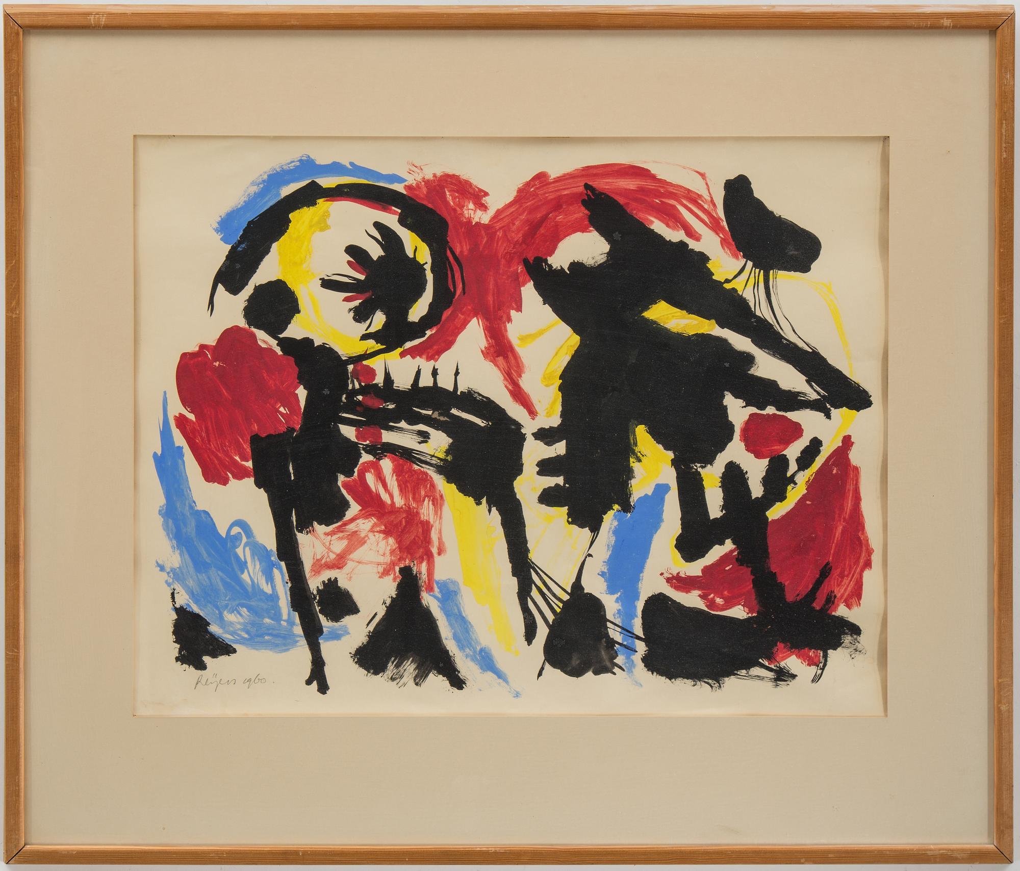 HERMAN REIJERS, mixed media. Signed and dated 1960.