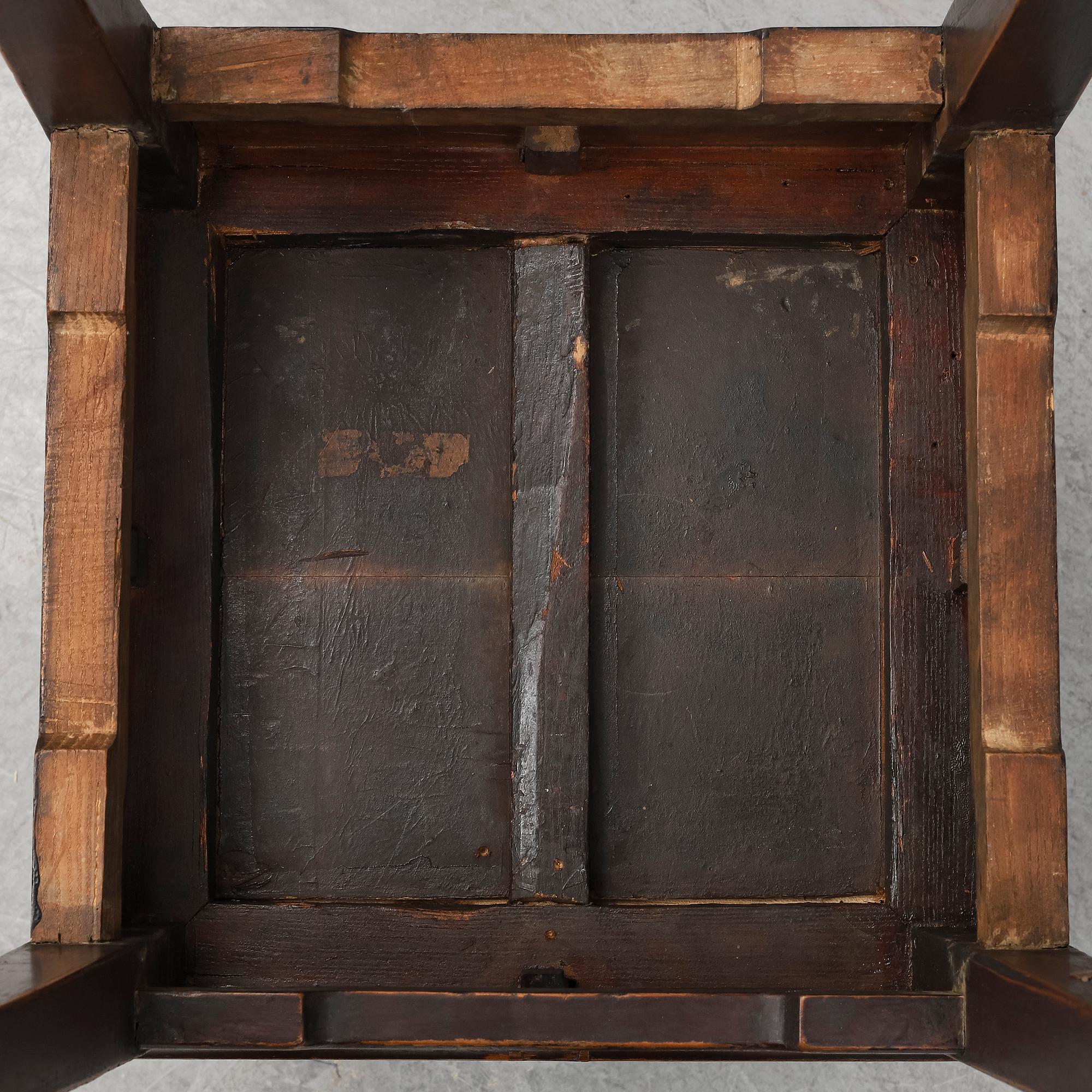 A pair of hardwood tables, 20th century.