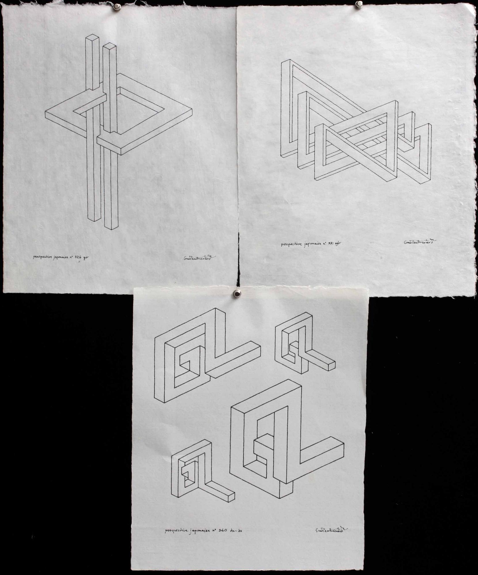 OSCAR REUTERSVÄRD, tusch, 6 st, sign.
