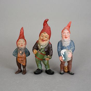 FIGURINER, 3 st, keramik, 1900-tal.