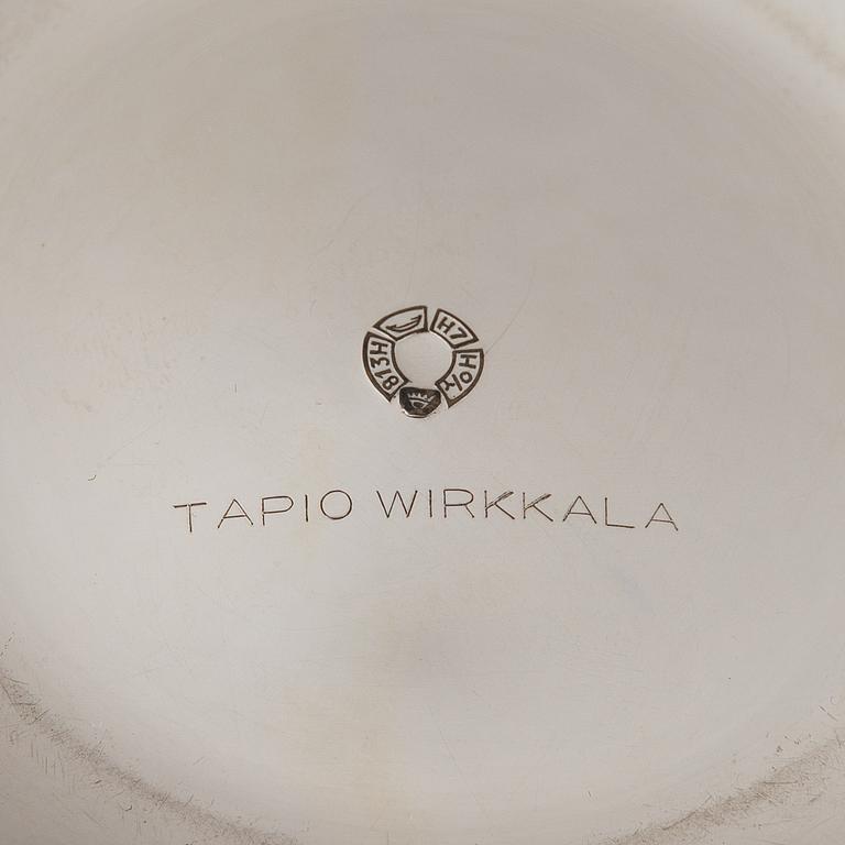 TAPIO WIRKKALA, LJUSSTAKAR, 3 st, silver, Hopeatehdas Oy, Helsingfors 1957-65.