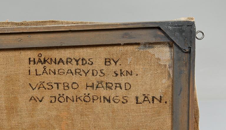 BONADSMÅLNING, allmoge, 1800-tal.