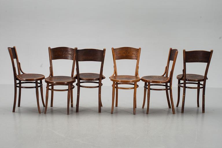 STOLAR, 6 st,  Jacob & Josef Kohn, Wien, 1900-talets början.