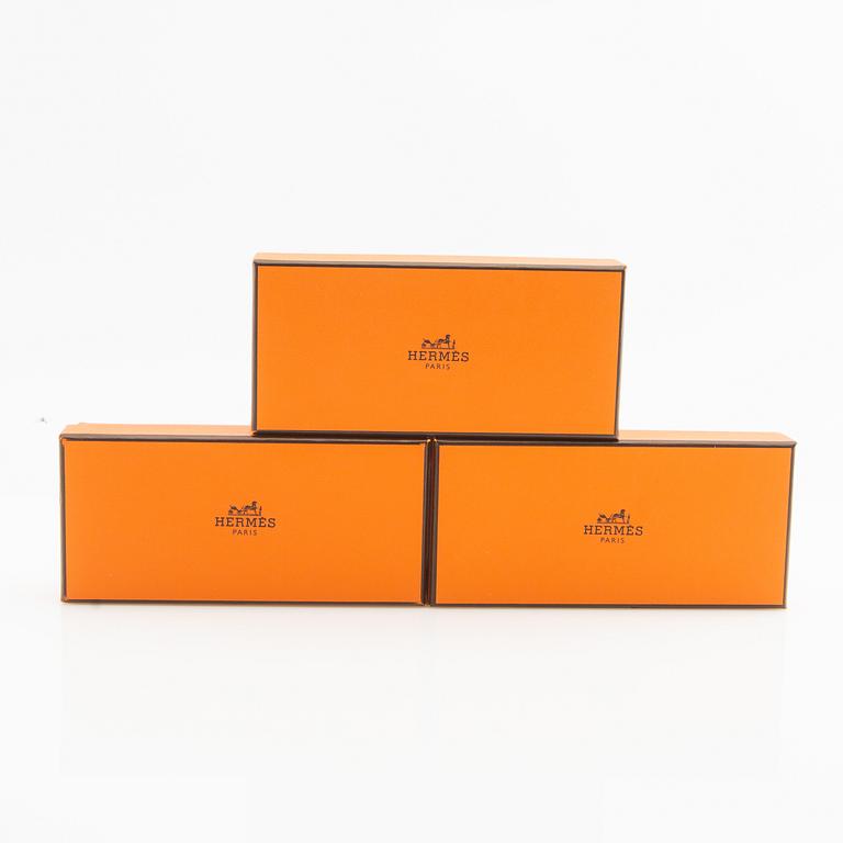 Hermès, dry flies, 3 pcs.