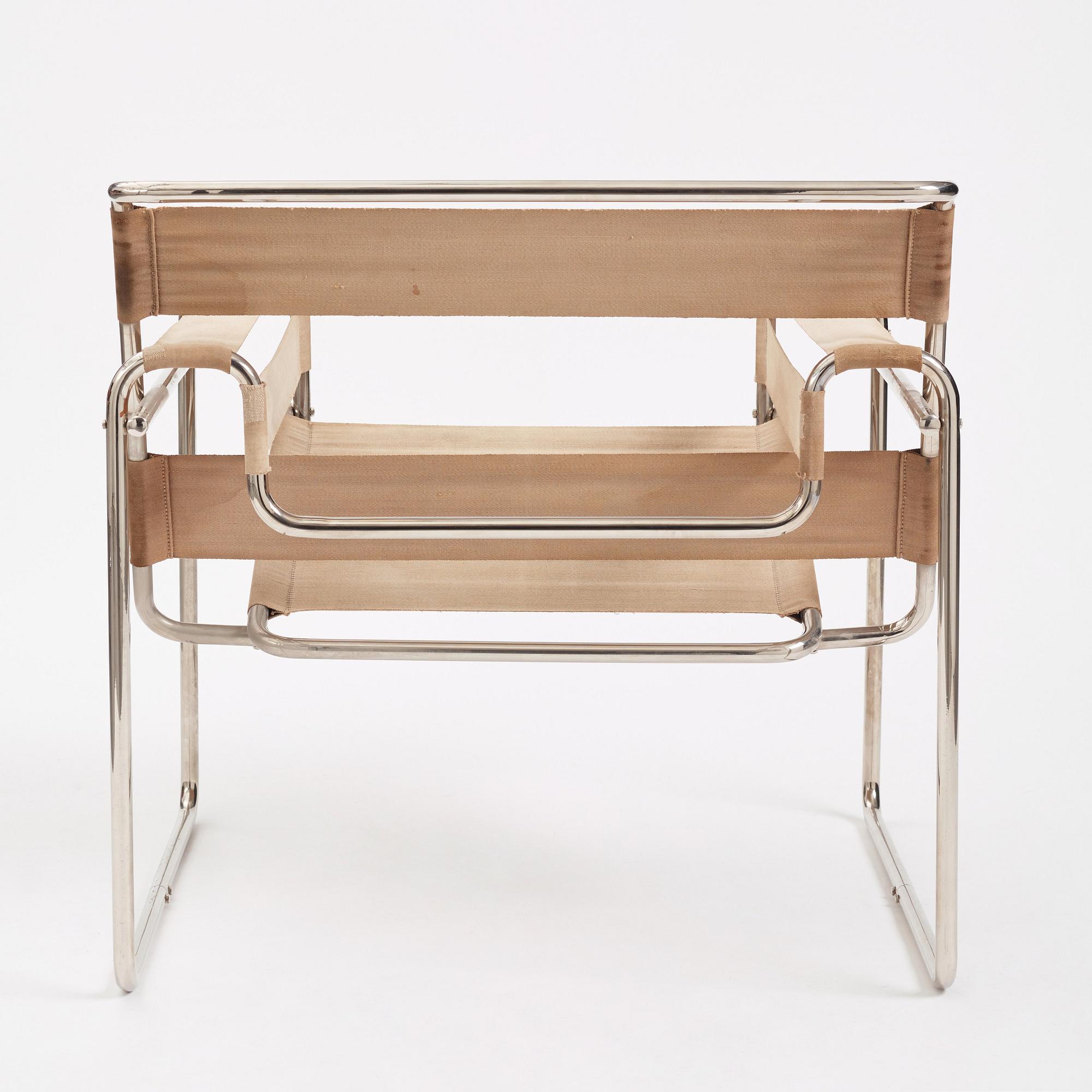 Marcel Breuer, a "B3", easy chair, Standard Möbel, Germany ca 1927-1928.