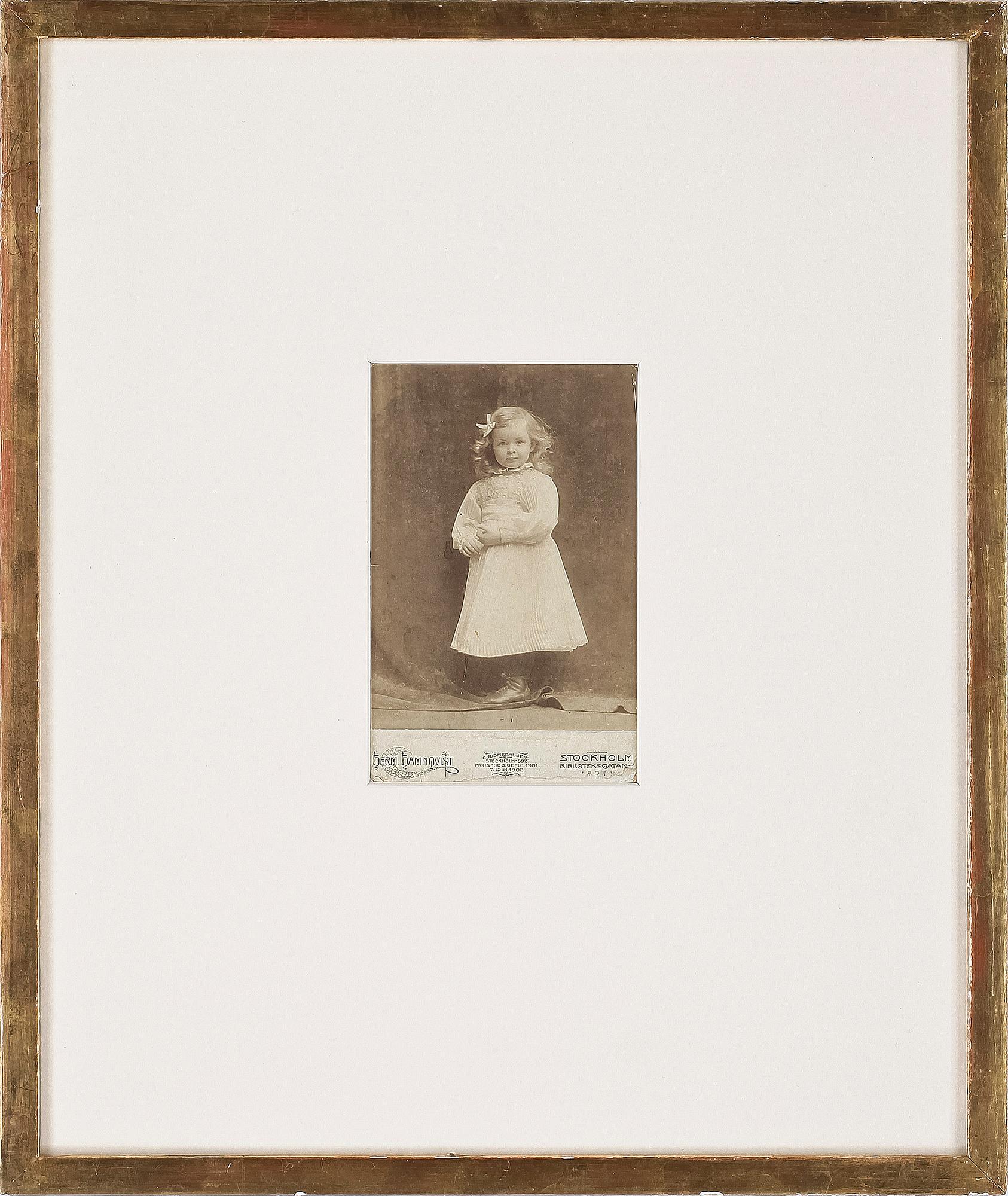 HERMAN HAMNQVIST, fotografi, föreställande Anne Marie Strindberg.