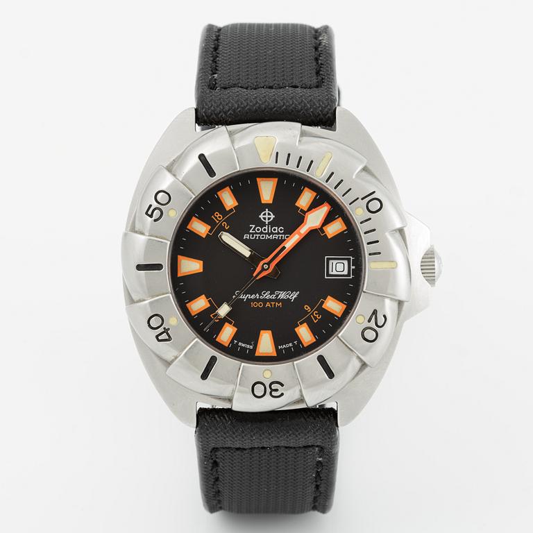 Zodiac, Super SeaWolf, "Buzzsaw", armbandsur, 41 mm.