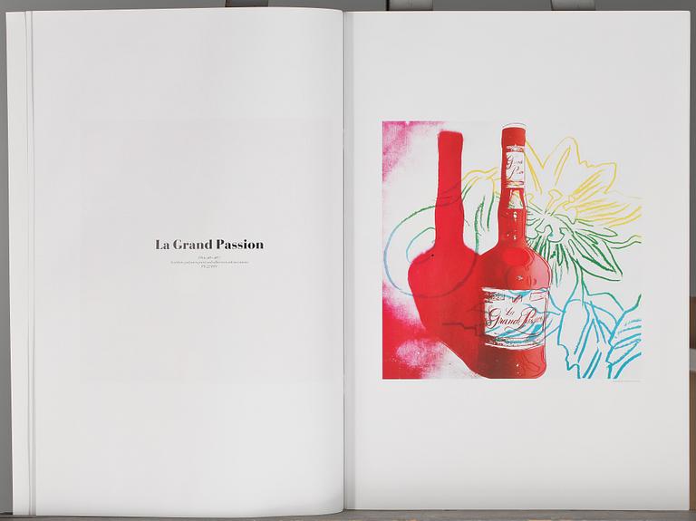 ANDY WARHOL, efter, katalog, "liquid pop", 1999, för Wetterling Gallery och Art Now Gallery.