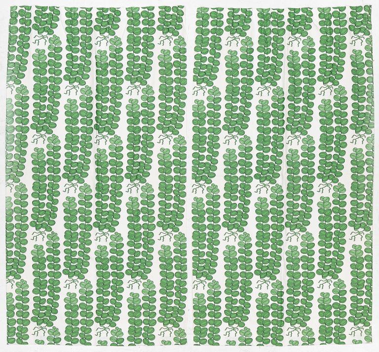 Josef Frank, a pair of 'Celotocaulis' curtains, Svenskt Tenn.