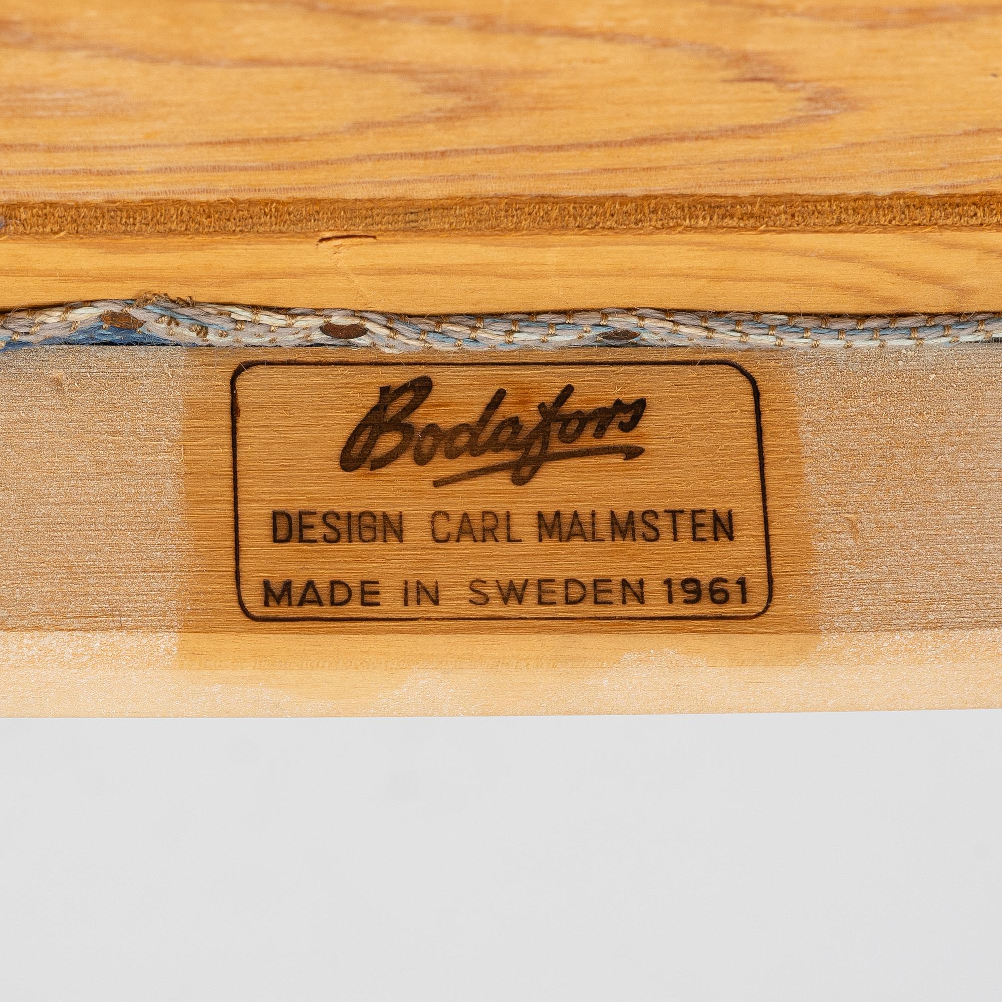 Carl Malmsten, Dining set, 7 pieces, "Herrgården", Bodafors, 1961.