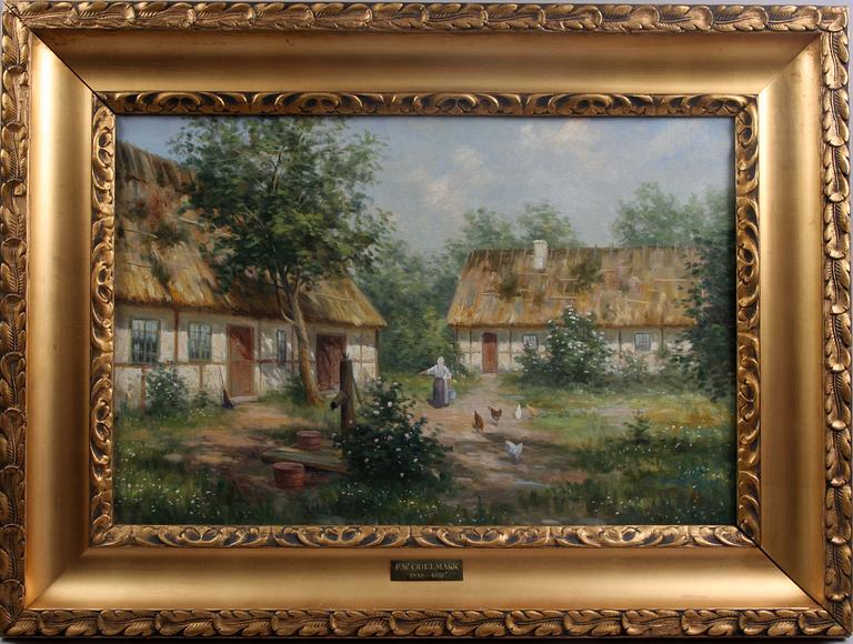 ODELMARK, F.W, oljemålning på duk, sign.