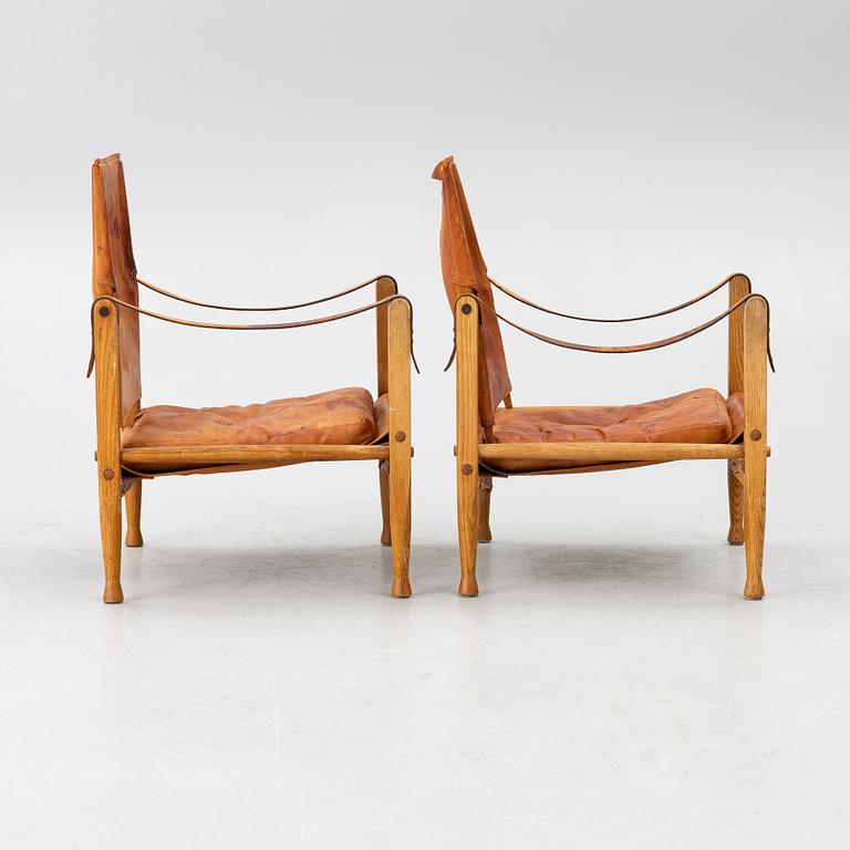 Kaare Klint, karmstolar, "Safari", ett par, Rud. Rasmussens Snedkerier, Danmark, 1900-talets andra hälft.
