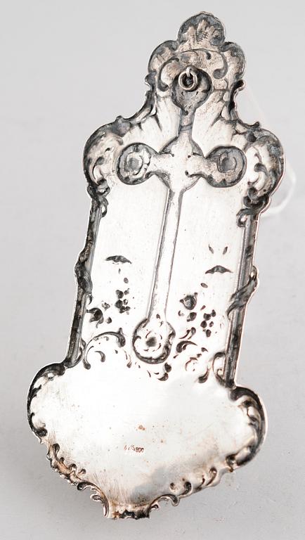 VIGVATTENSKÅL, silver 800, Tyskland, 1800-/1900-tal. Vikt 194 g.
