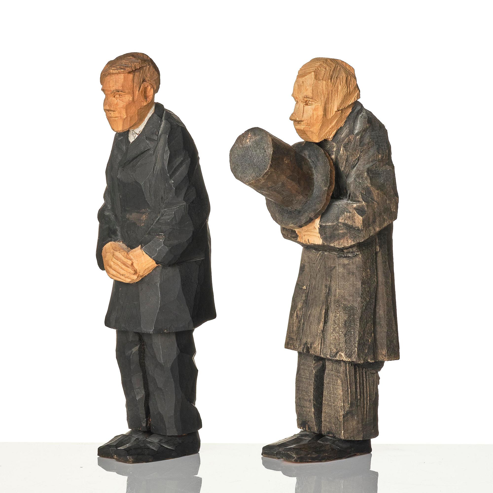 Axel Petersson Döderhultarn, "Bröllop" (The wedding) (7 pieces).