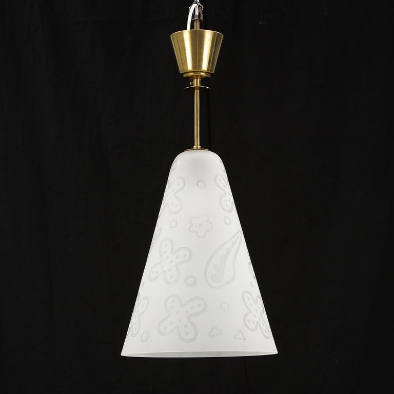 TAKLAMPA, Sverige, 1940/50-tal. Höjd ca 63 cm.
