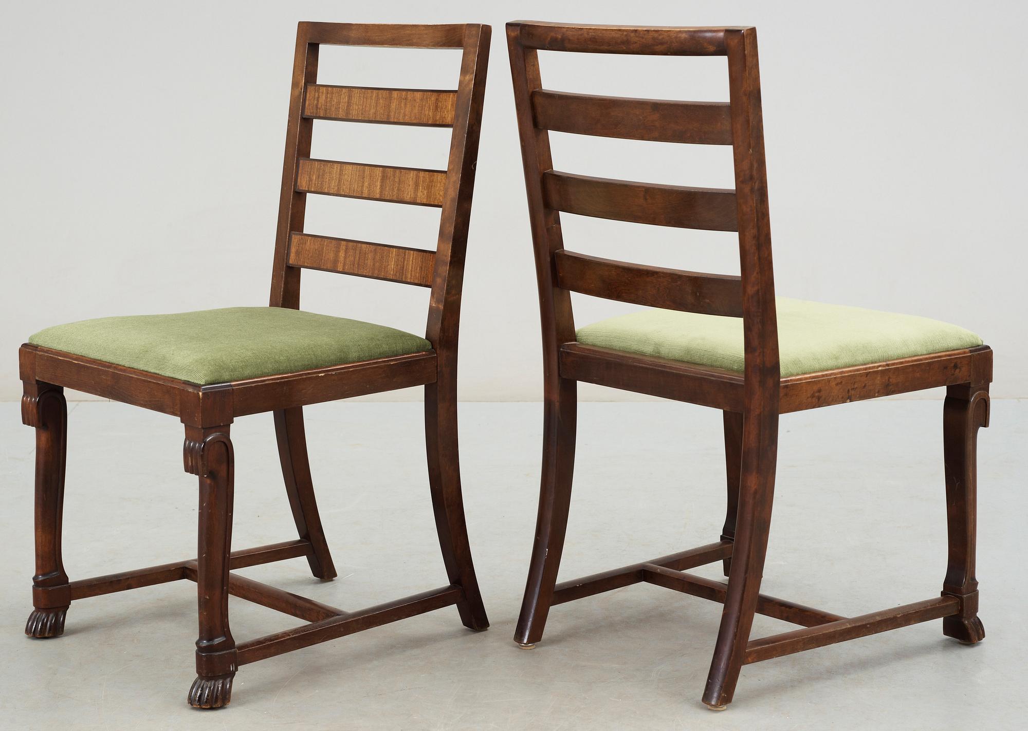STOLAR, 4 st, troligen Erik Chambert, 1930-/40-tal.