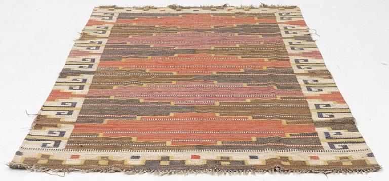 Märta Måås-Fjetterström, matta. "Bruna heden", rölakan, ca 255 x 148 cm, signerad MMF.